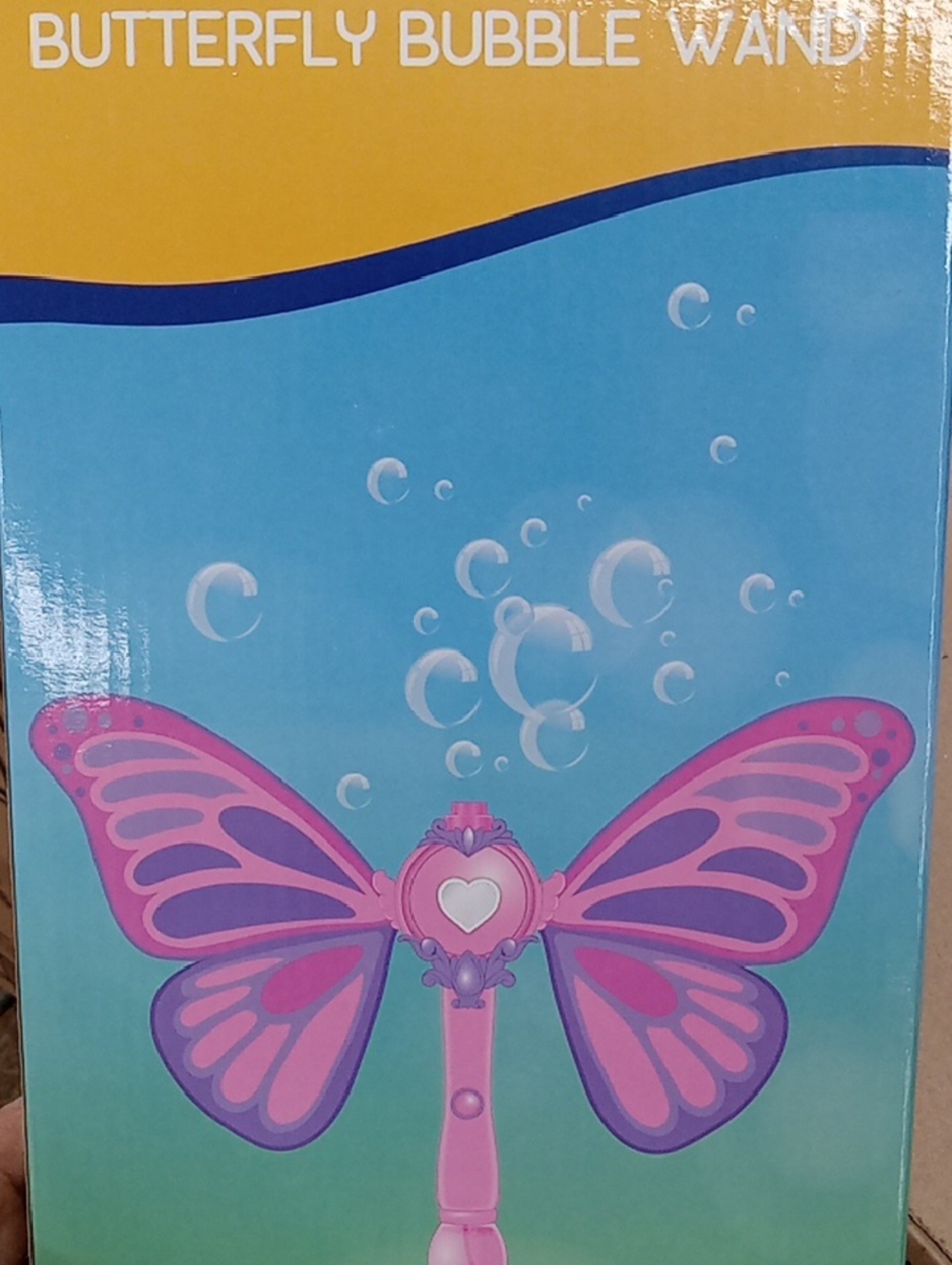 Butterfly Bubble Wand - Pink & Purple